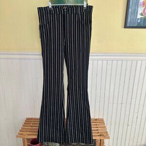 Urban Outfitters Archive Black & White Striped Flared Pants L